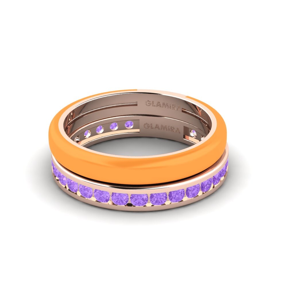 Rotgold 375 Ring Bavegels - I