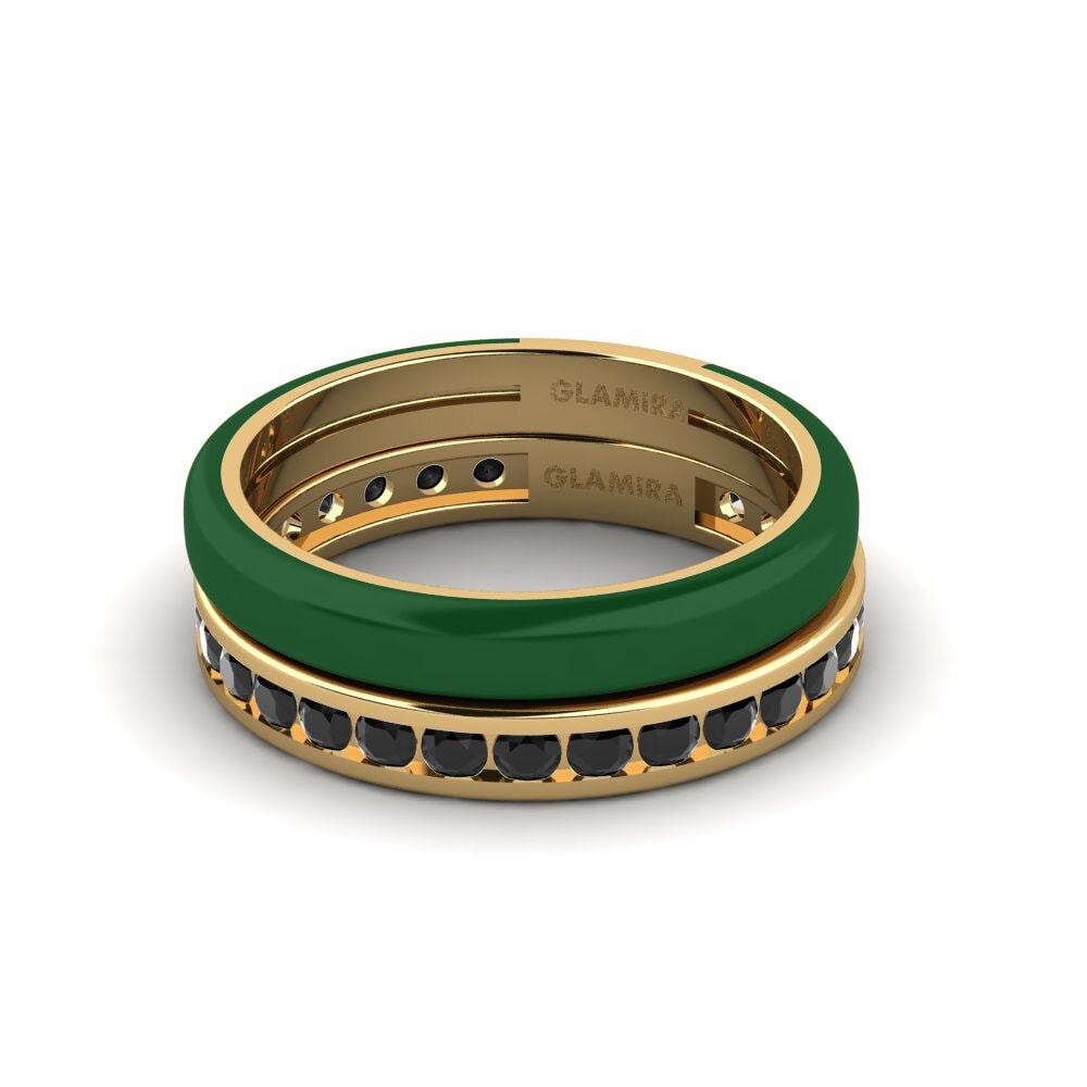 Schwarzer Saphir Ring Bavegels - I