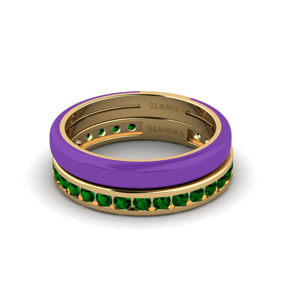 Grüner Zirkonia Ring Bavegels - I