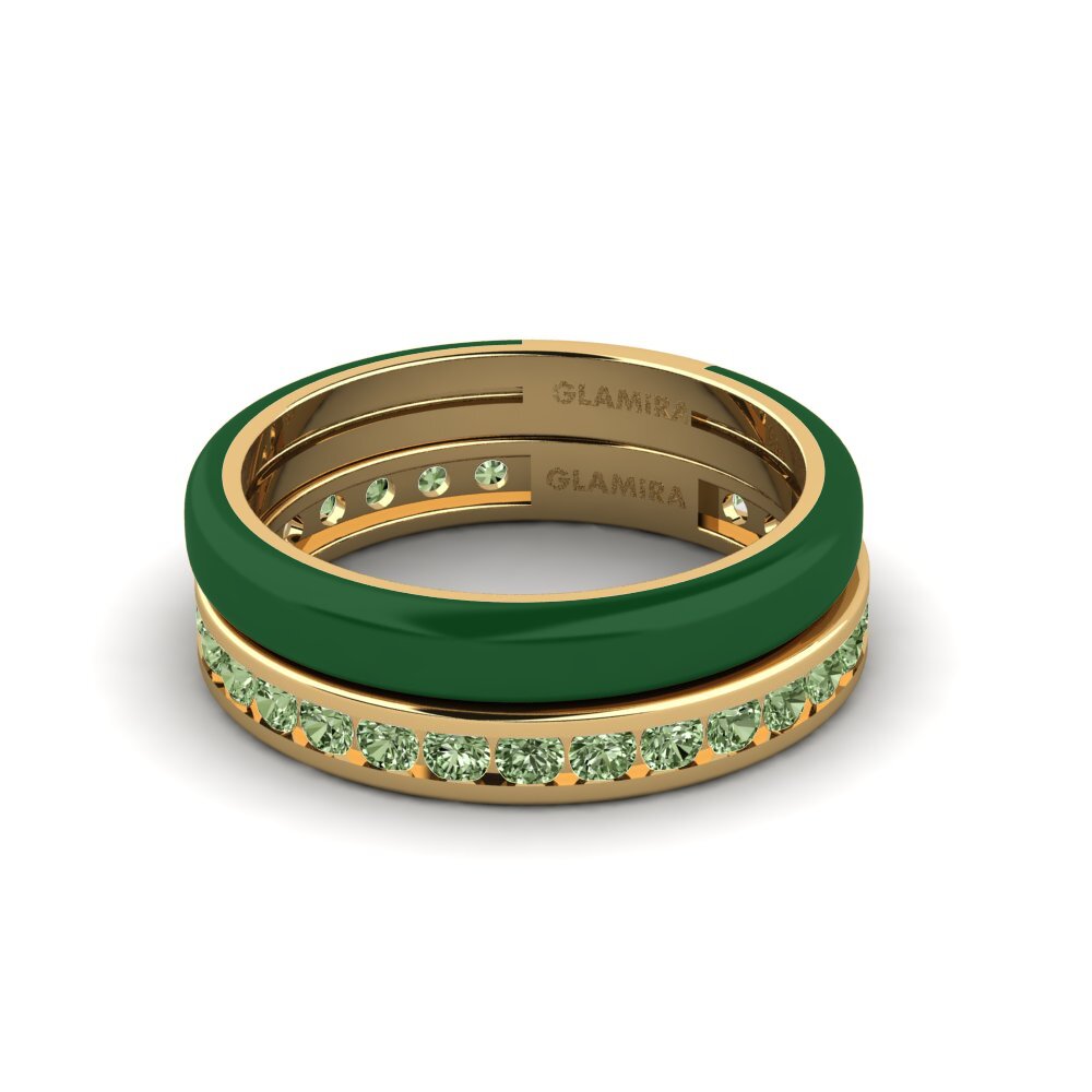 Green Diamond Ring Bavegels - I