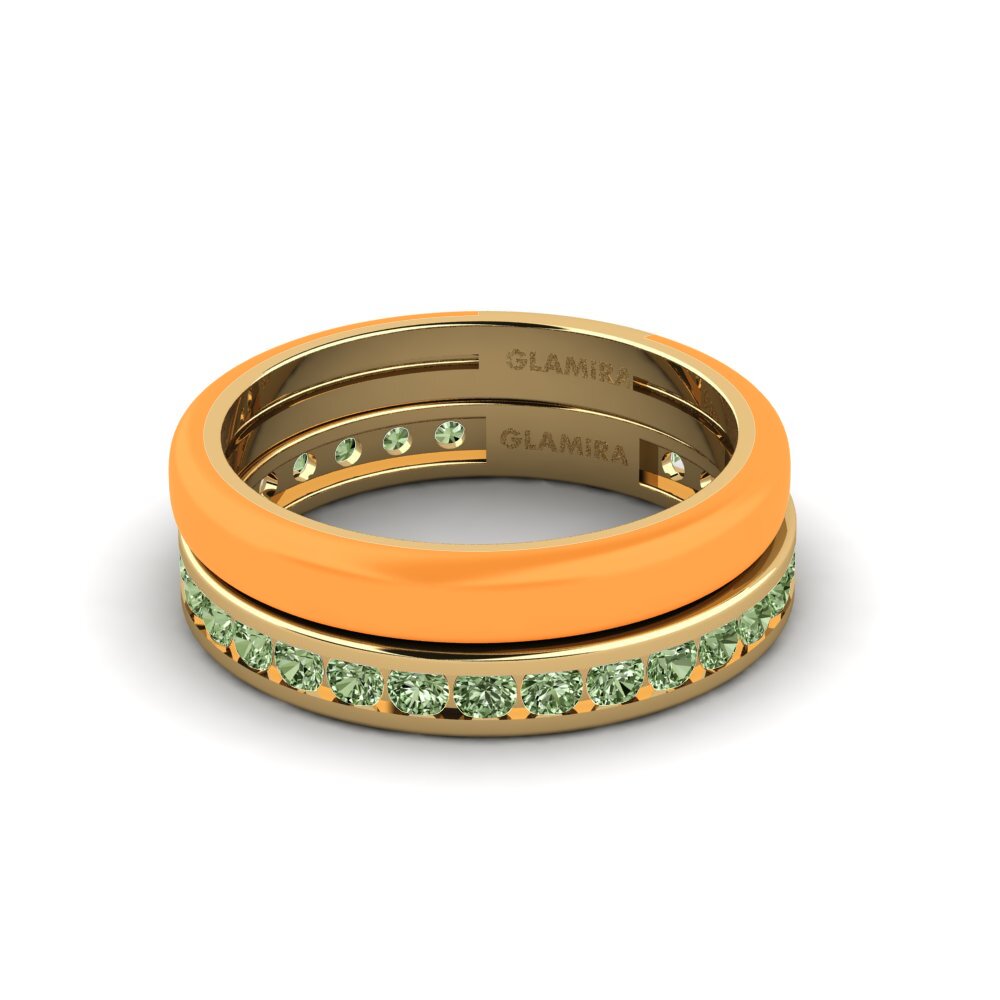 Grüner Diamant Ring Bavegels - I