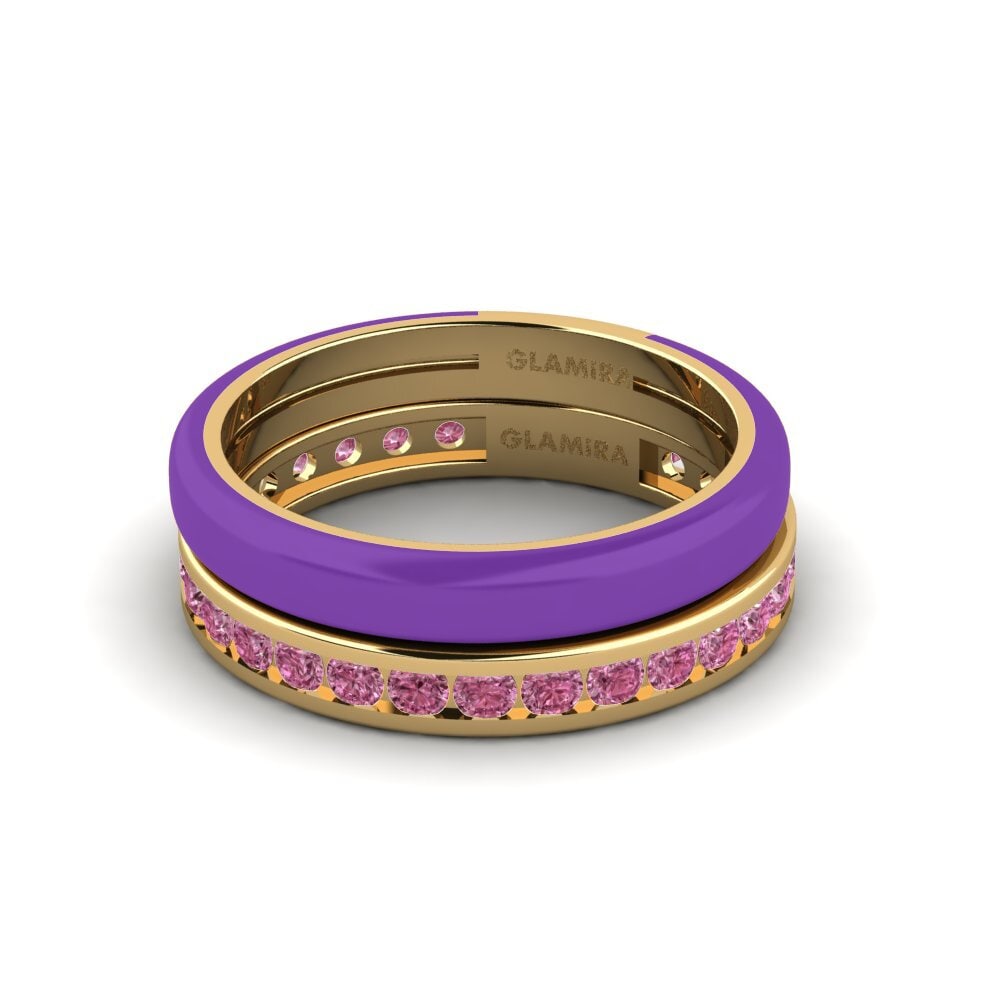 Granate Rhodolite Anillo Bavegels - I