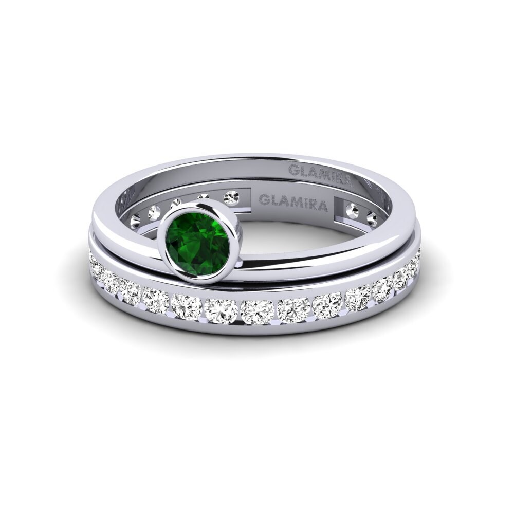 Grüner Turmalin Ring Bavegels - J