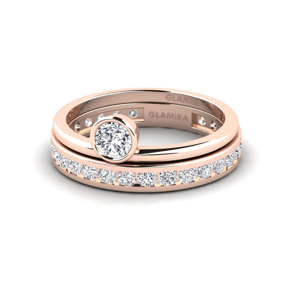 14k Rose Gold Ring Bavegels - J