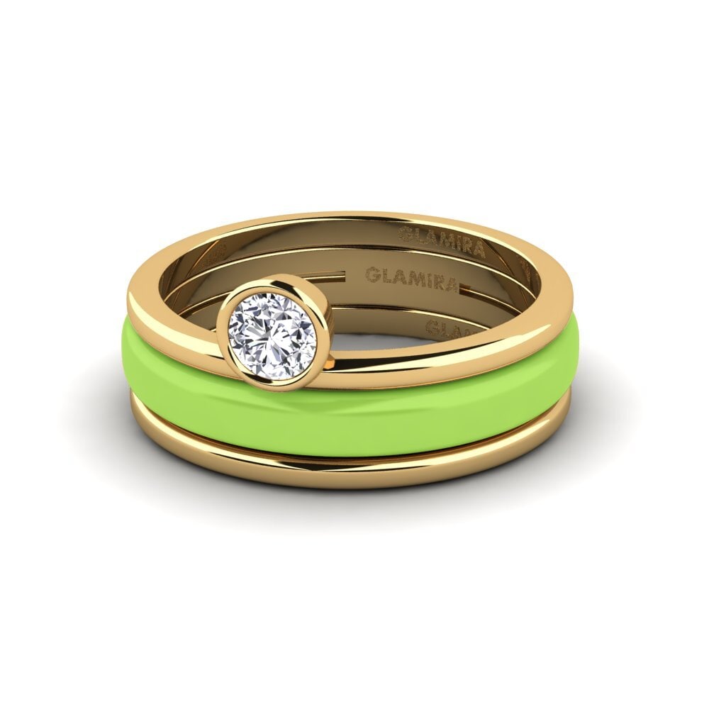 Gelbgold 750 Ring Bavegels - M