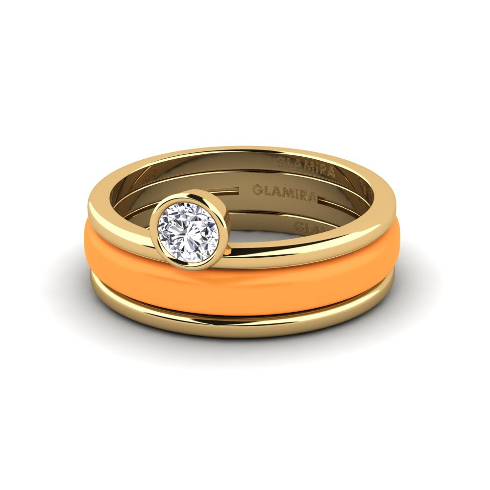 Gelbgold 585 Ring Bavegels - M