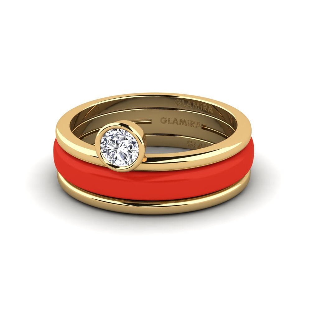 9ct Yellow Gold Ring Bavegels - M