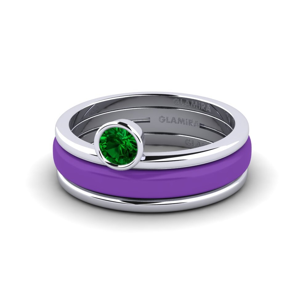 Grüner Zirkonia Ring Bavegels - M