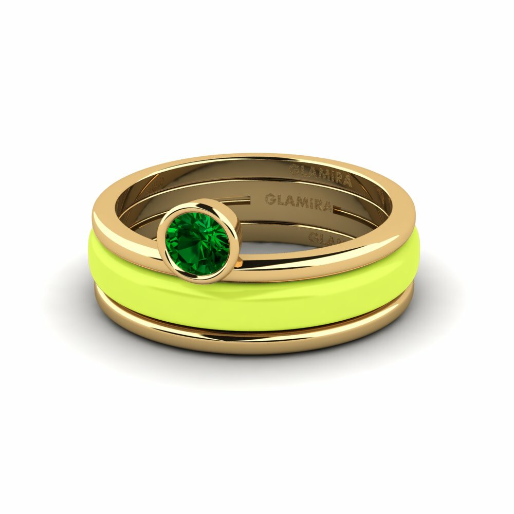 Bagues de fiançailles Zircone Vert Créations Solitaires