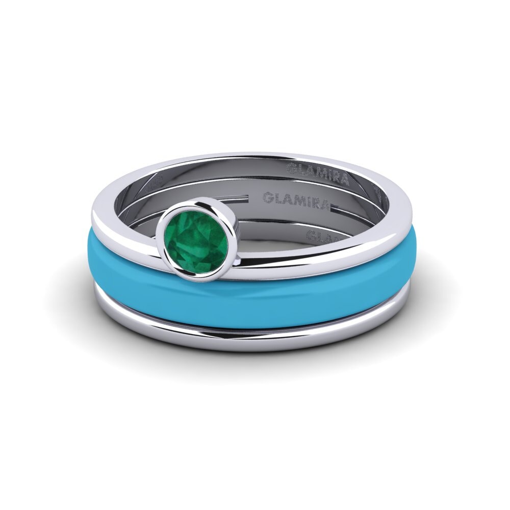Smaragd Ring Bavegels - M
