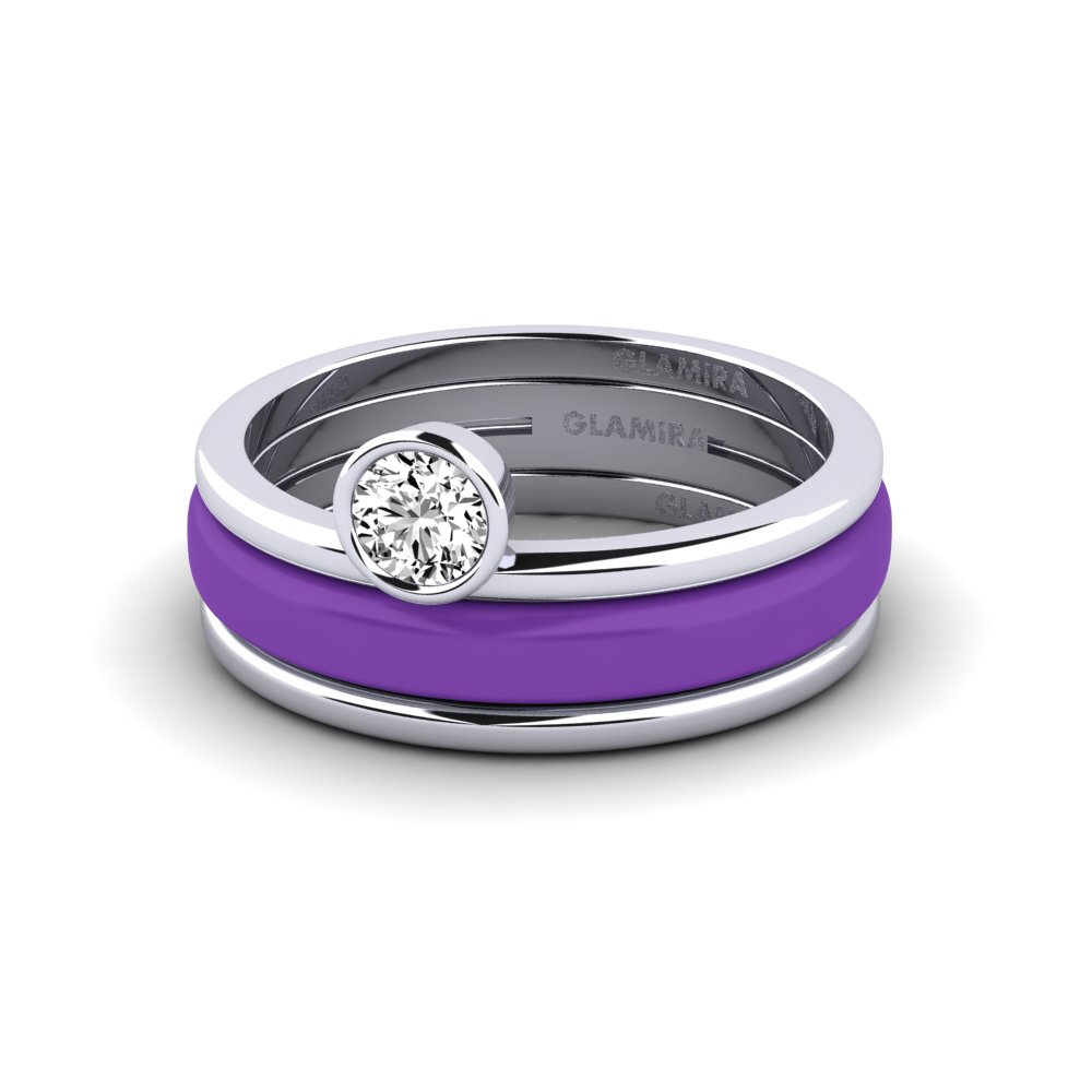 Moissanit Ring Bavegels - M