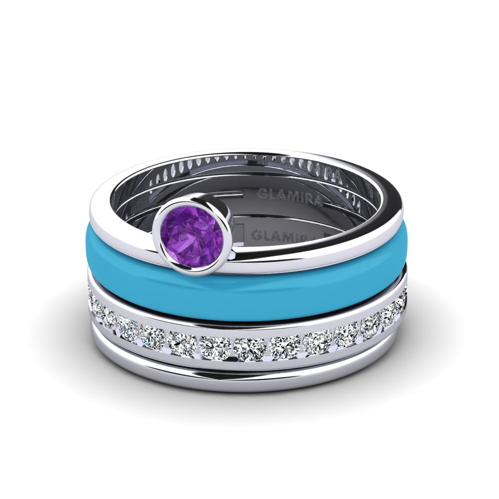 950 Platinum Ring Bavegels - N