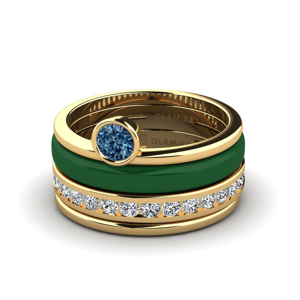 Blauer Diamant Ring Bavegels - N