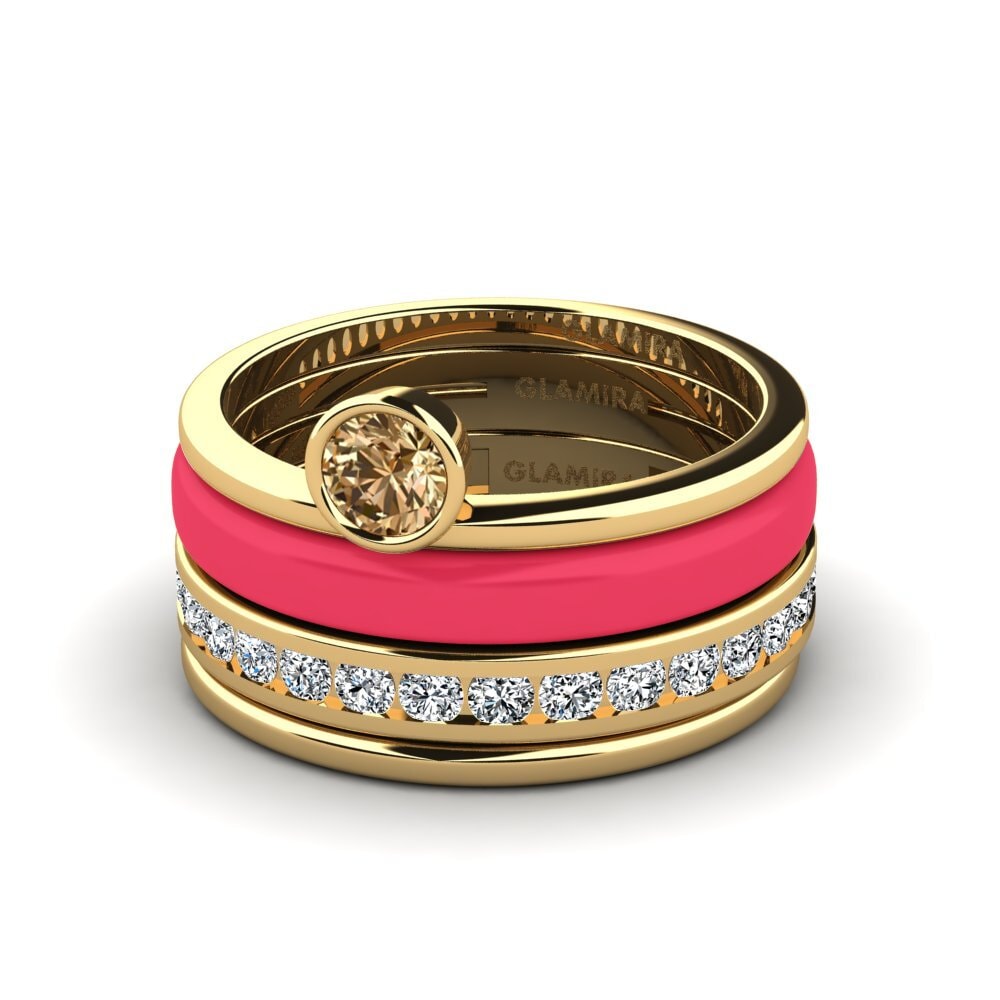 Brauner Diamant Ring Bavegels - N