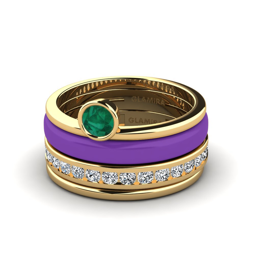 Smaragd Ring Bavegels - N