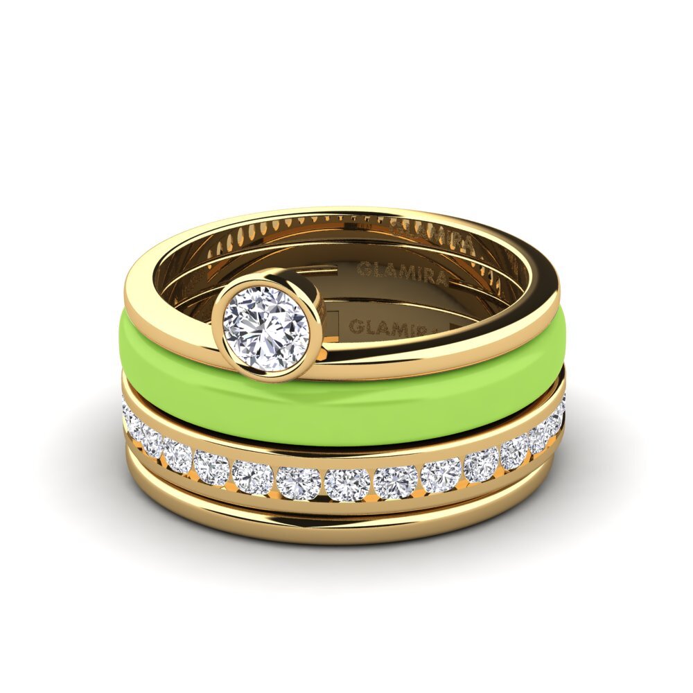 Labor-gezüchteter Diamant Ring Bavegels - N