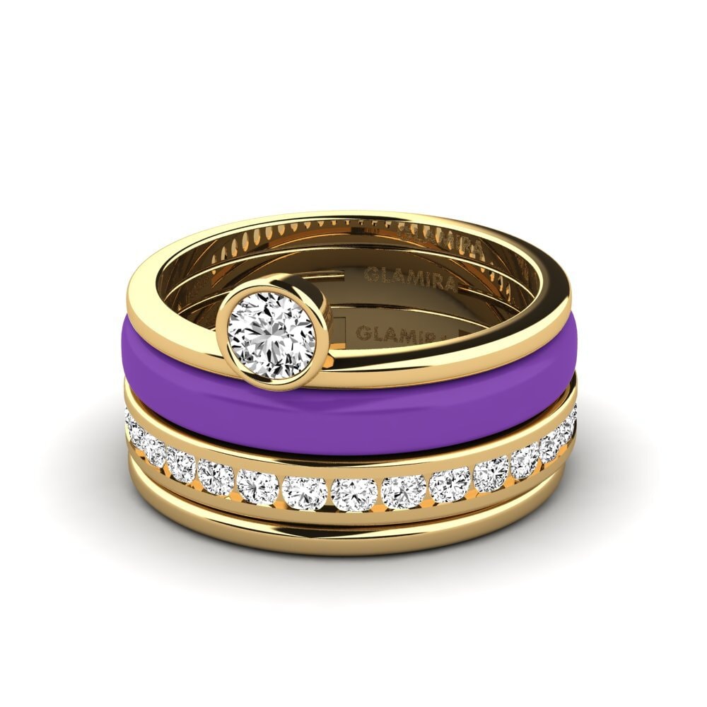 Moissanit Ring Bavegels - N
