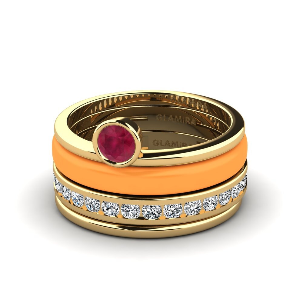 Rubin Ring Bavegels - N