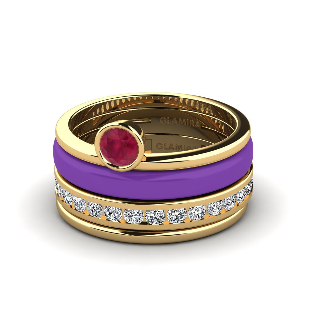Rubin Ring Bavegels - N