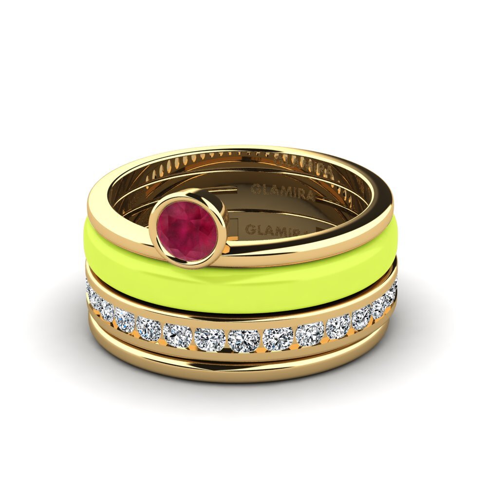 Rubin Ring Bavegels - N