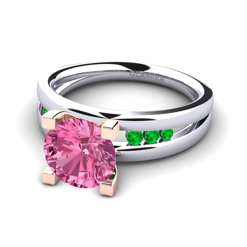 Pink Tourmaline Engagement Ring Bayamine 2.0 crt
