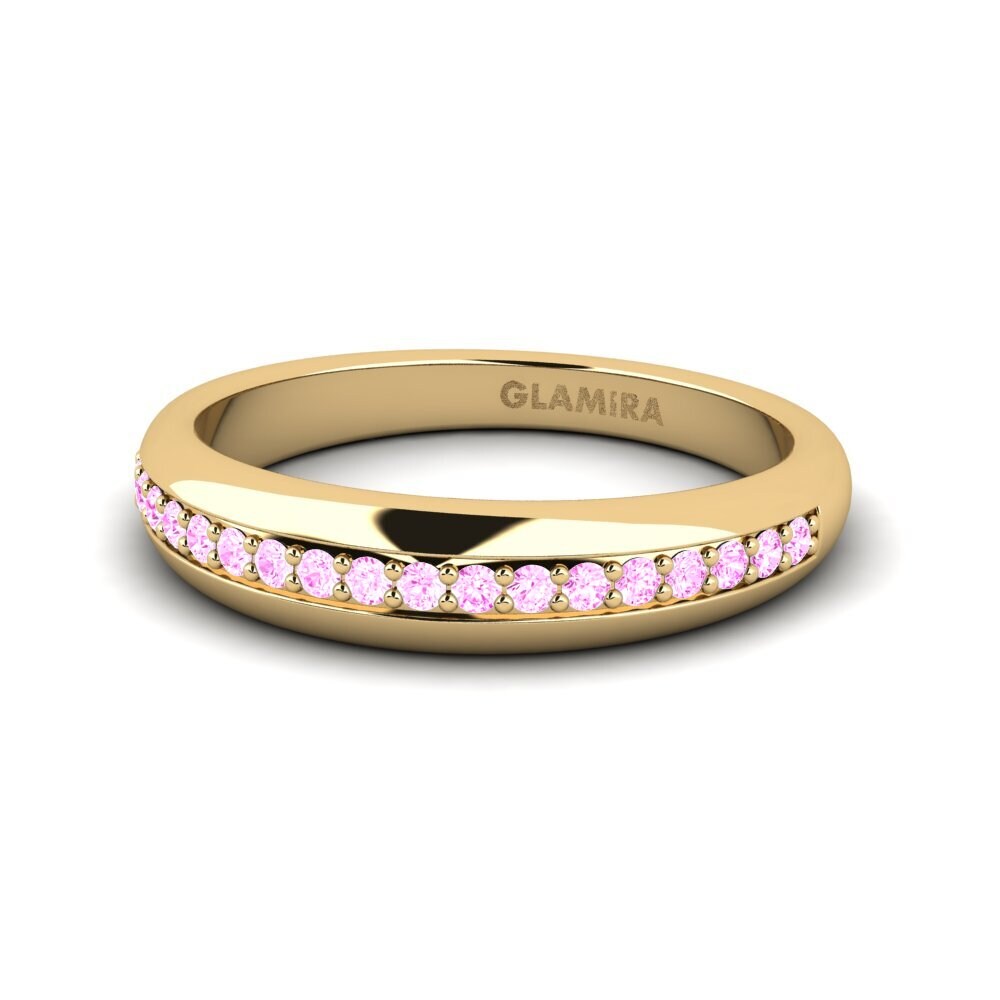 Rosa Saphir Pinker Ring Bazing
