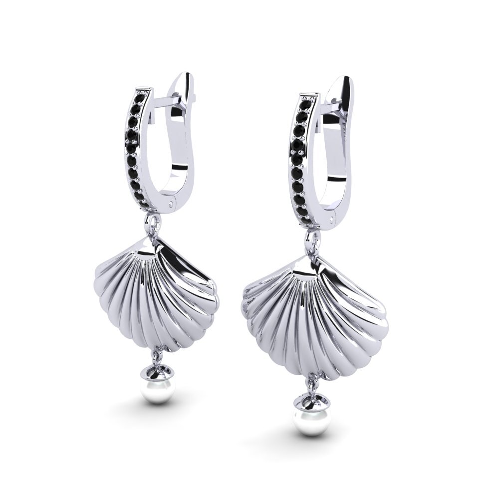 Diamante Negro Pendiente de mujer Beathan