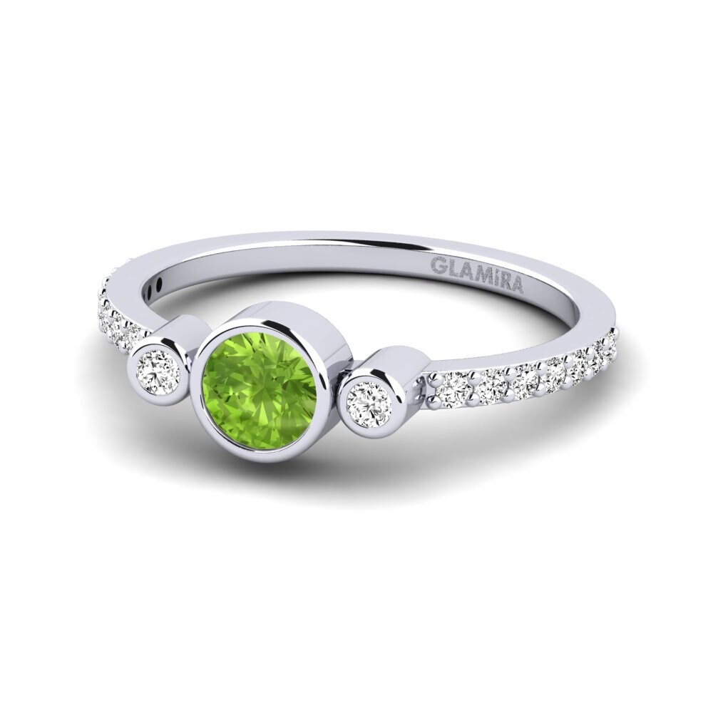 Peridoto Anillo de compromiso Bece