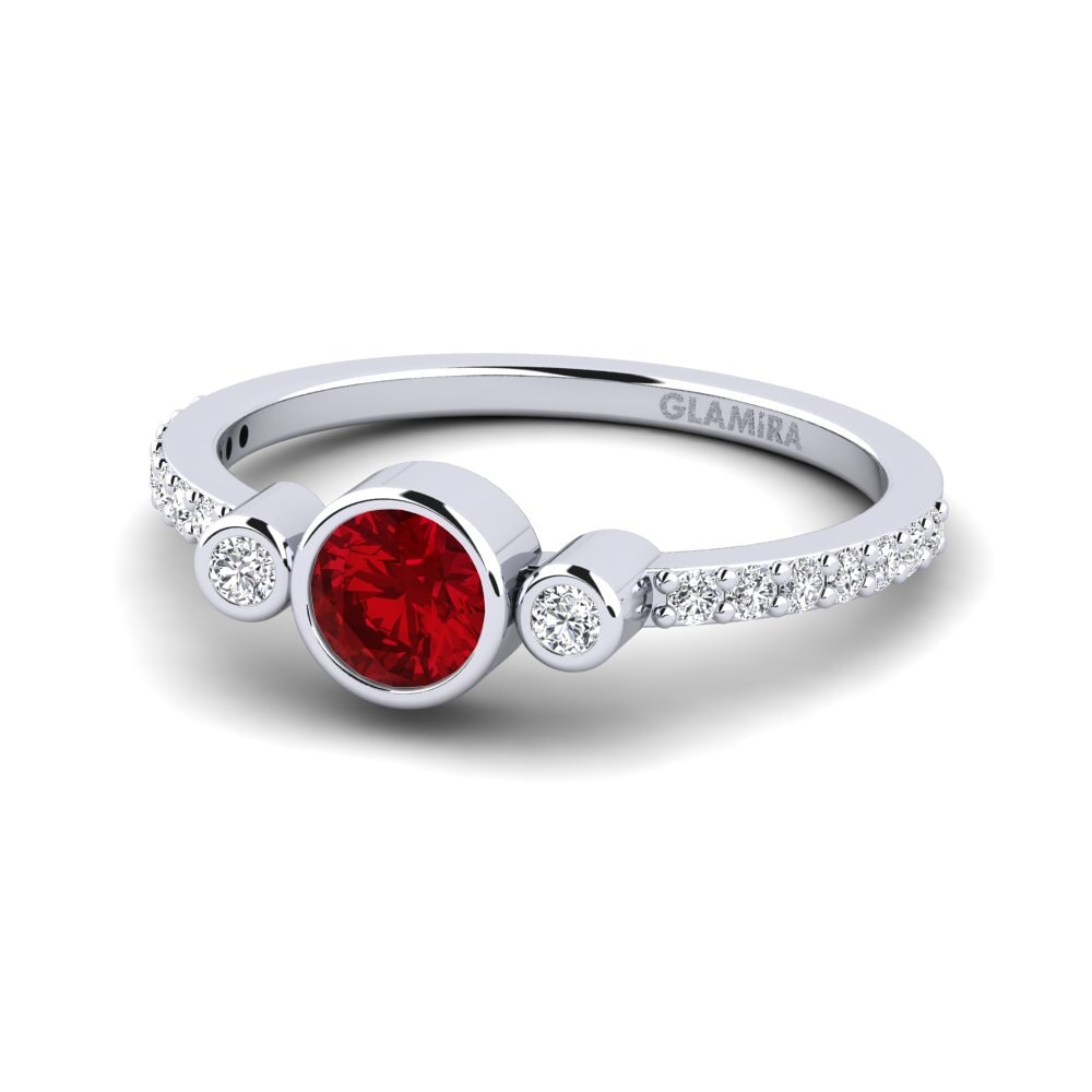 Circonita Roja Anillo de compromiso Bece