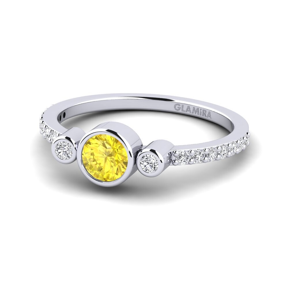 Yellow Sapphire Engagement Ring Bece