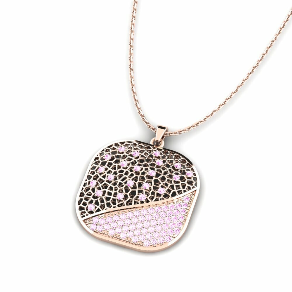 Roze Saffier Dames Hanger Beckert