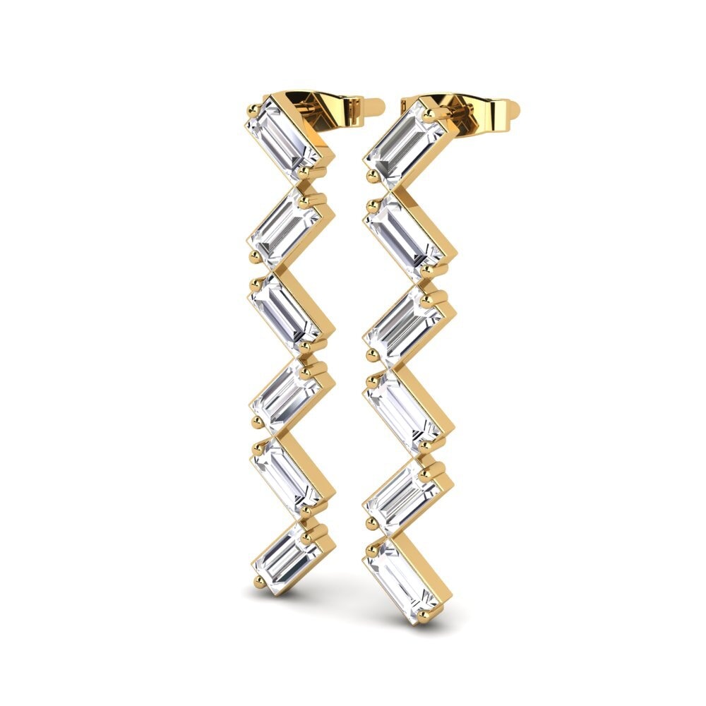 Baguette Lab Grown Diamond Women's Earring Becky