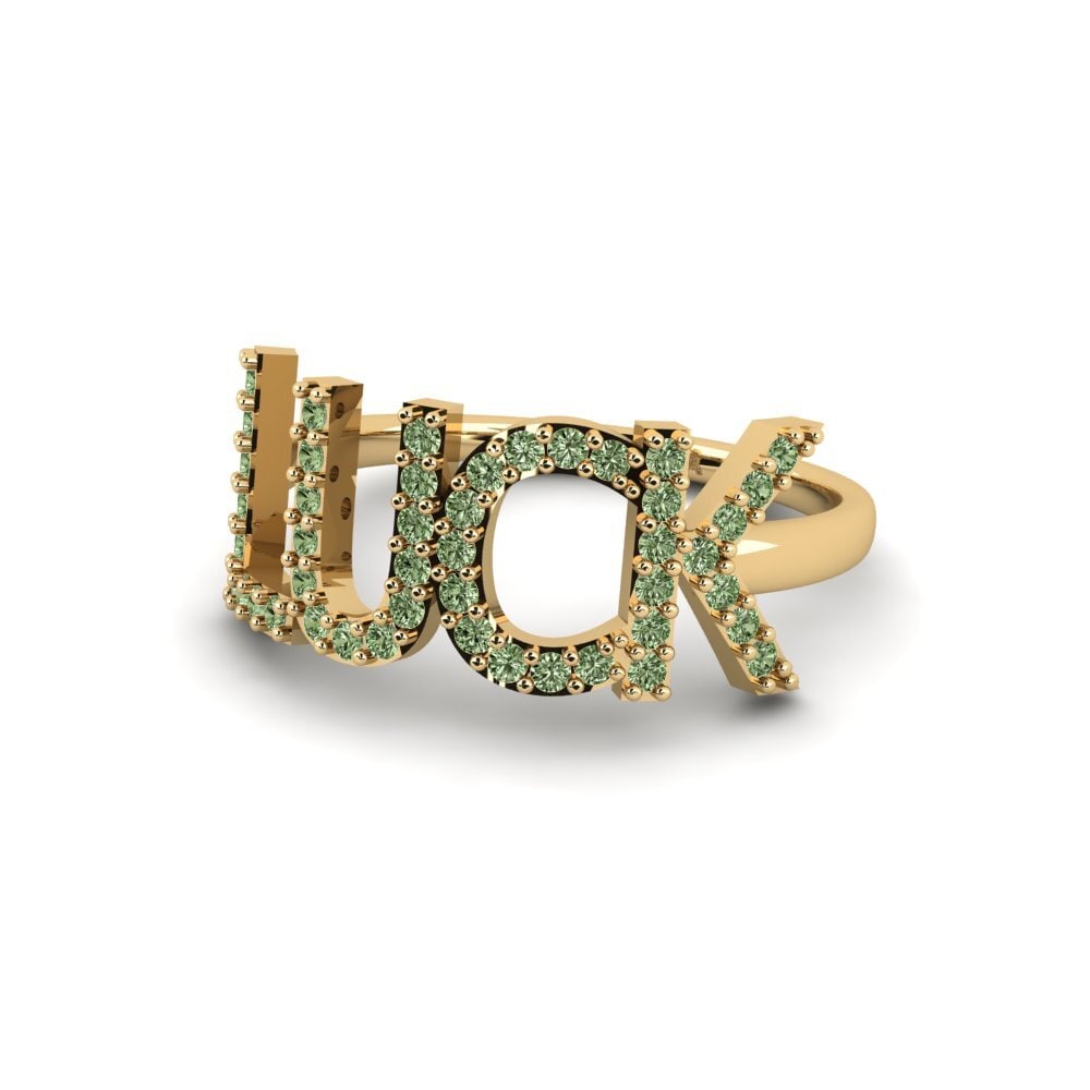 Diamante Verde Anel Bedeutung