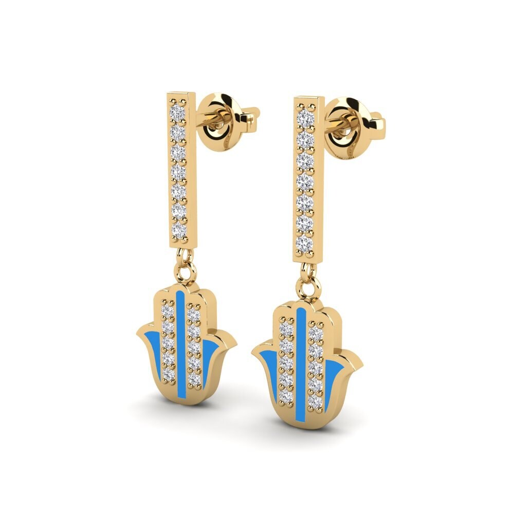 14ct Yellow Gold Women's Earring Bedroeft