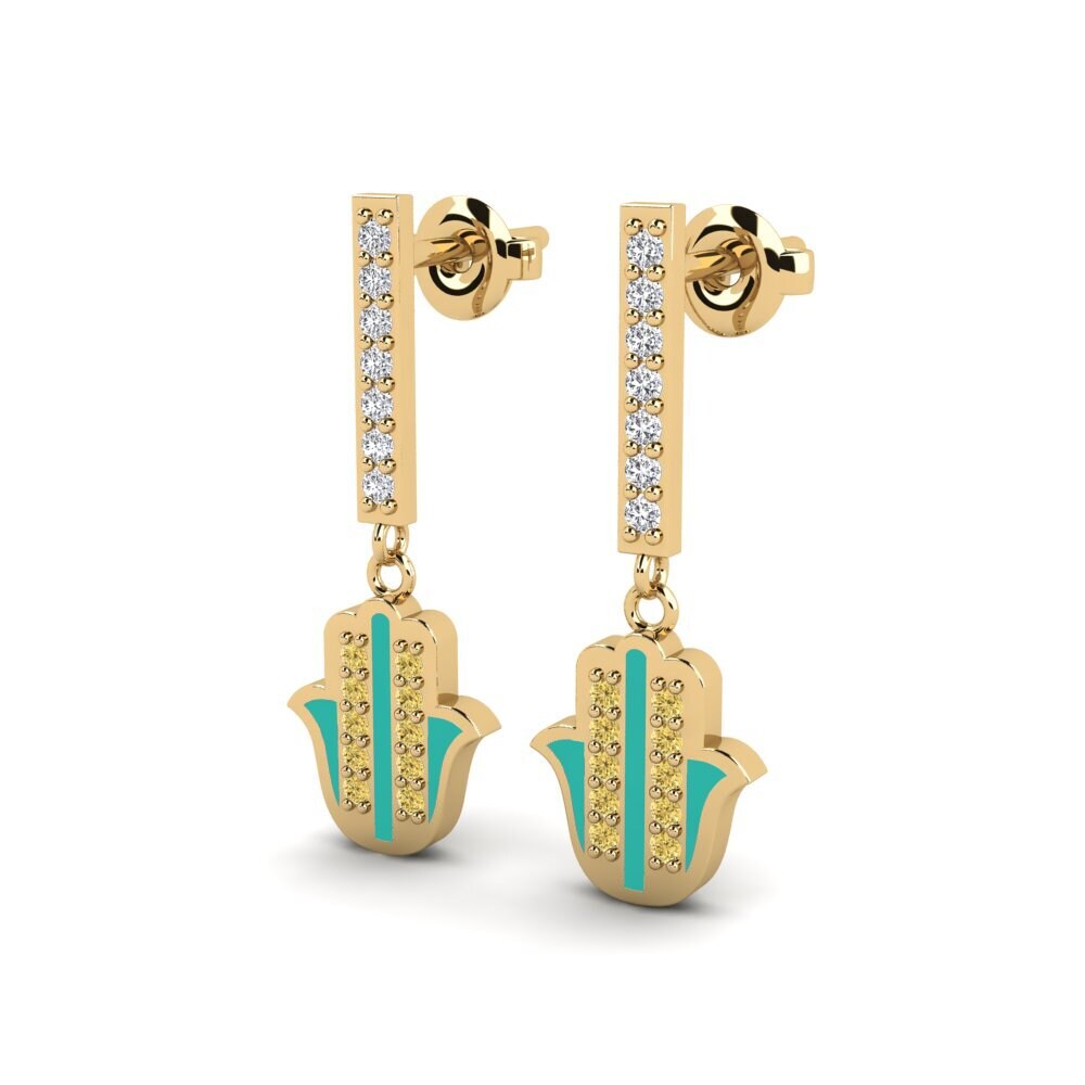 Yellow Diamond Women's Earring Bedroeft