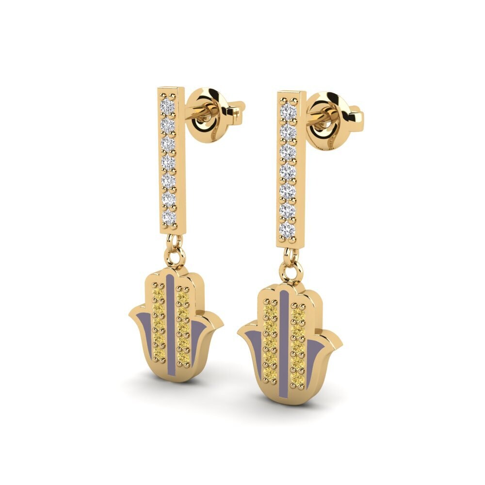 Yellow Diamond Women's Earring Bedroeft