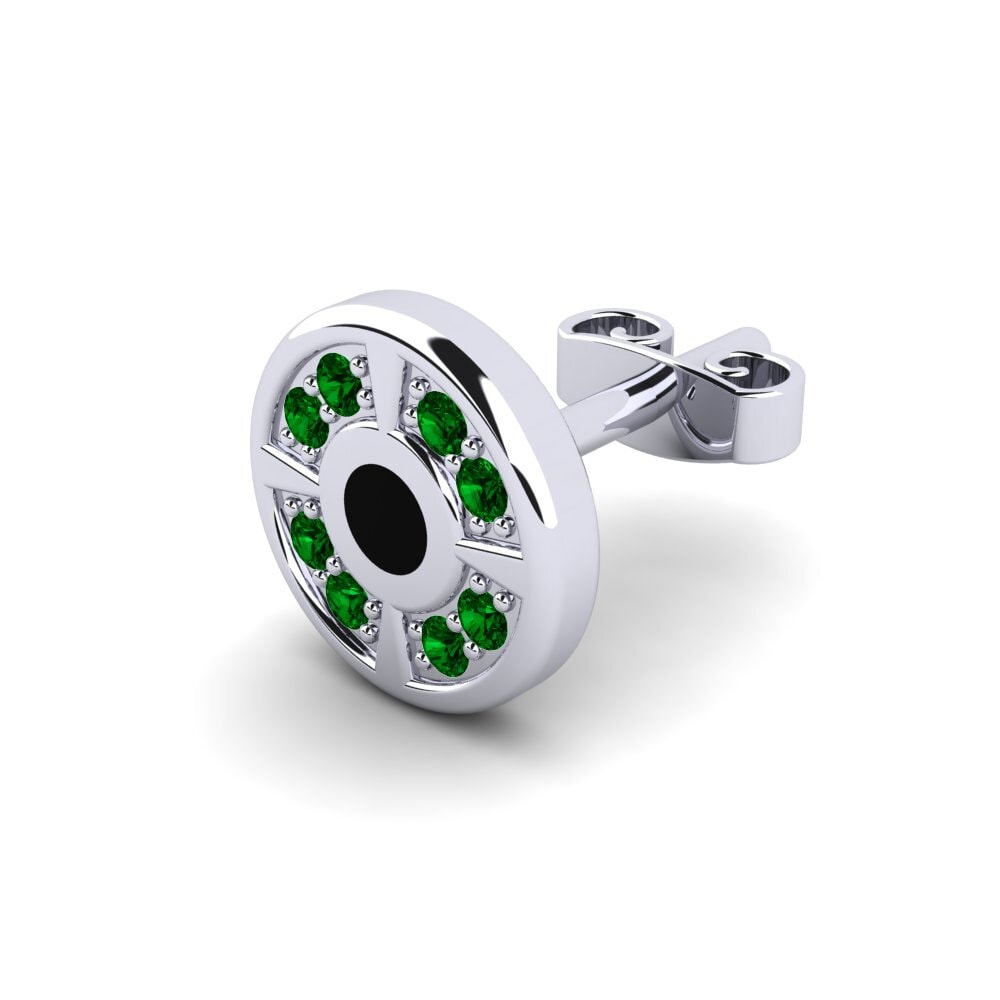 Green Zirconia Men's Earring Beedrill