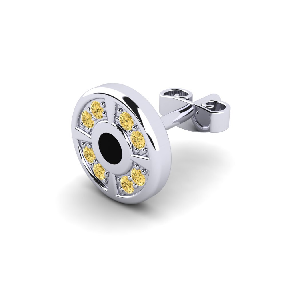 Žlutý diamant Pánské náušnice Beedrill