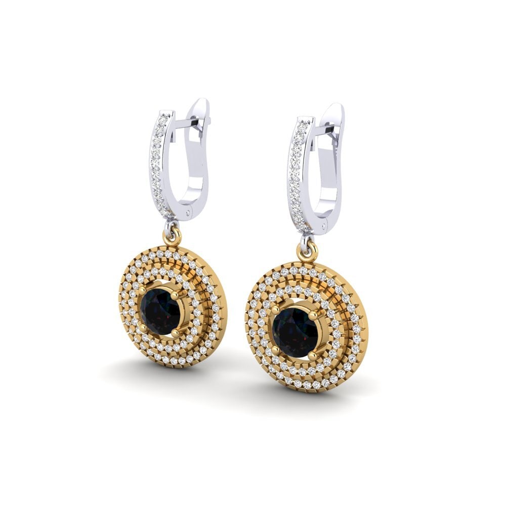 Black Opal Women's Earring Beetles