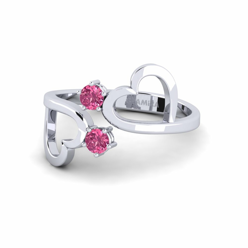 Turmalina rosa Anillo Behrens