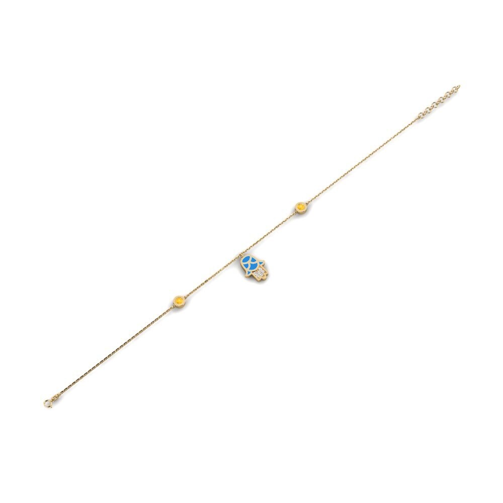 Chain Citrine Bracelets