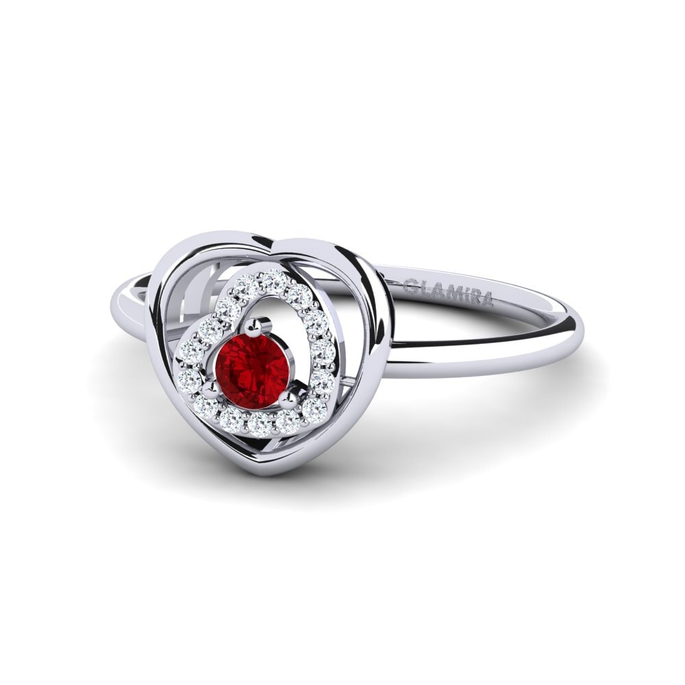Zircone Rosso Anello Belenos