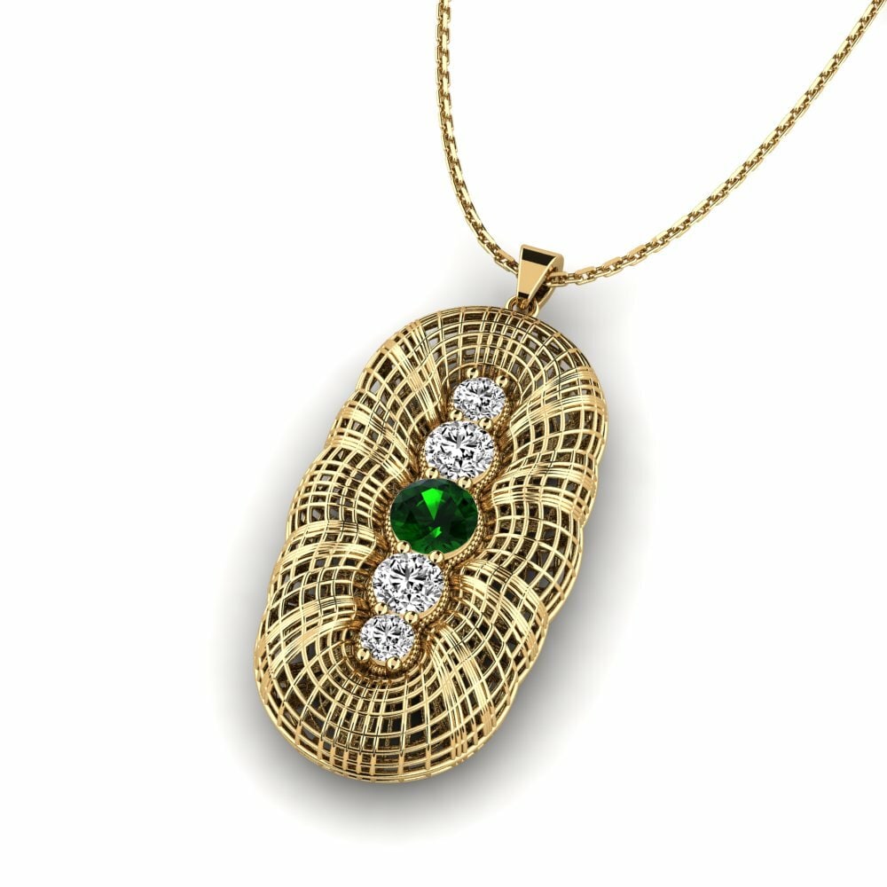 Turmalina verde Colgante de Mujer Bellarious