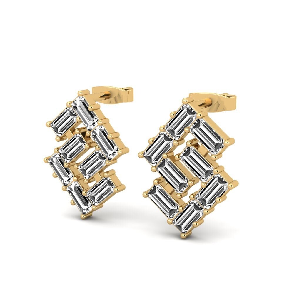 Baguette Moissanite Women's Earring Belle