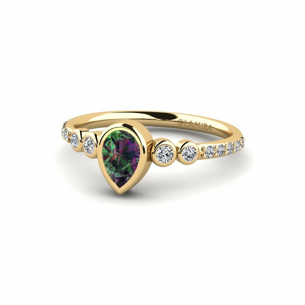 Mystic Topaz Engagement Ring Belleda