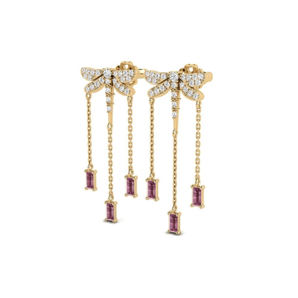 Grenat de Rhodolite Boucle d'oreille femme Belles