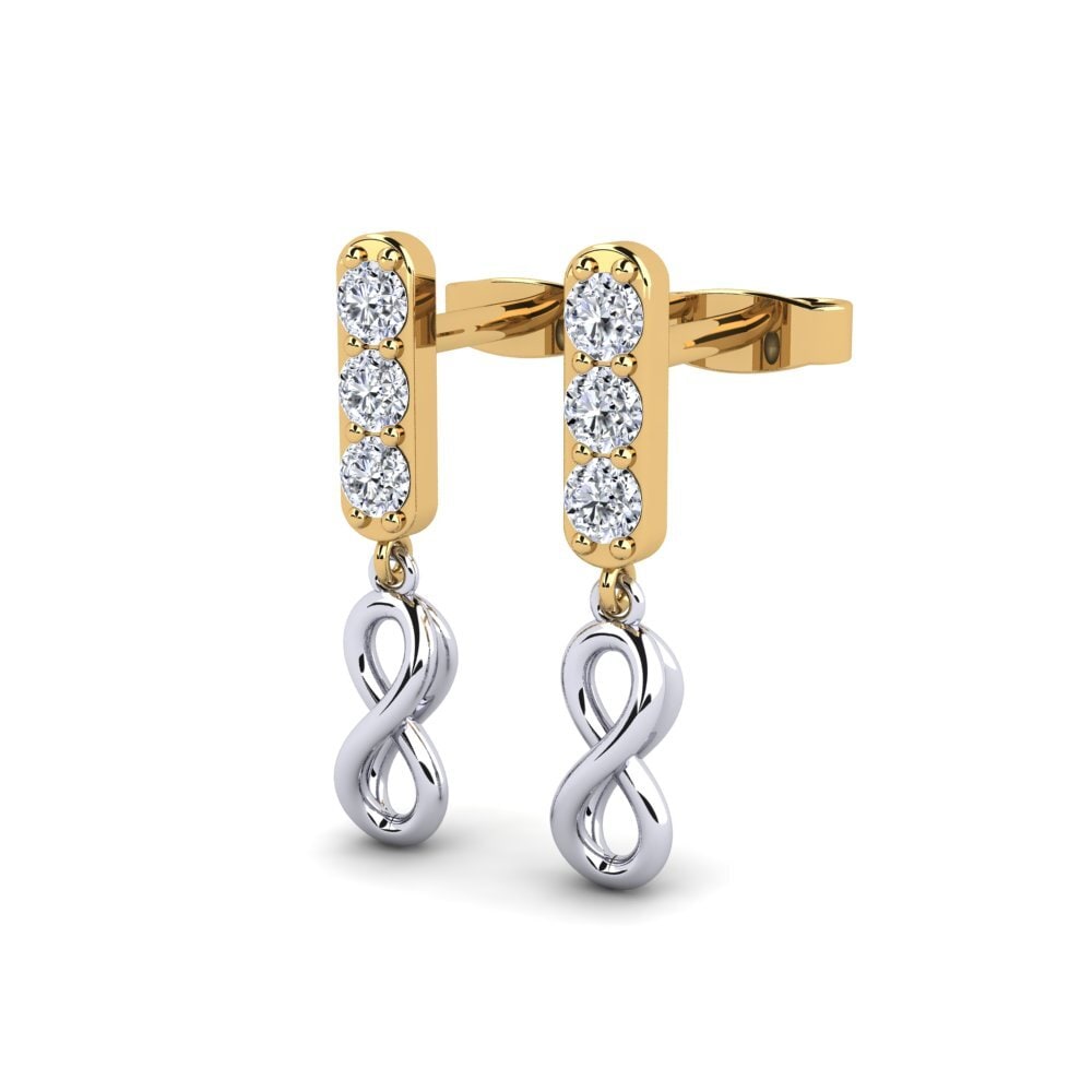 14ct Yellow & White Gold Women's Earring Bellini