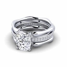 Enhancer 585 White Gold Engagement Rings