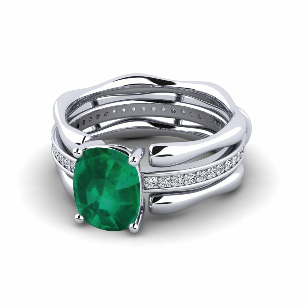 Enhancer Emerald Engagement Rings