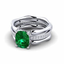 Enhancer Emerald (Lab Created) Rings